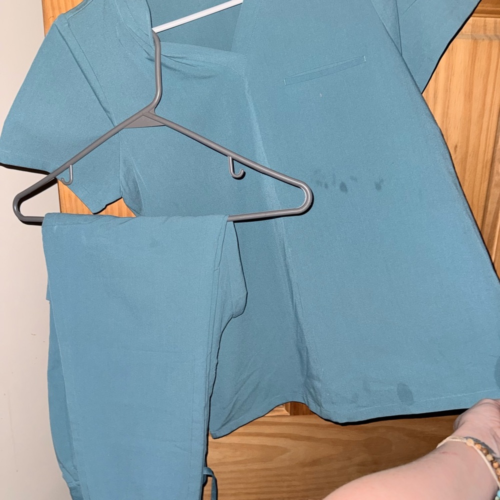 Mandala Women’s Teal Blue Scrub Set